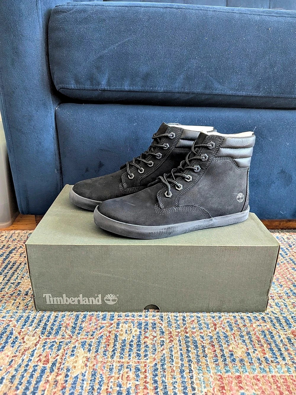 Timberland Dausette Black Ankle Boots US 7.5 M Like New